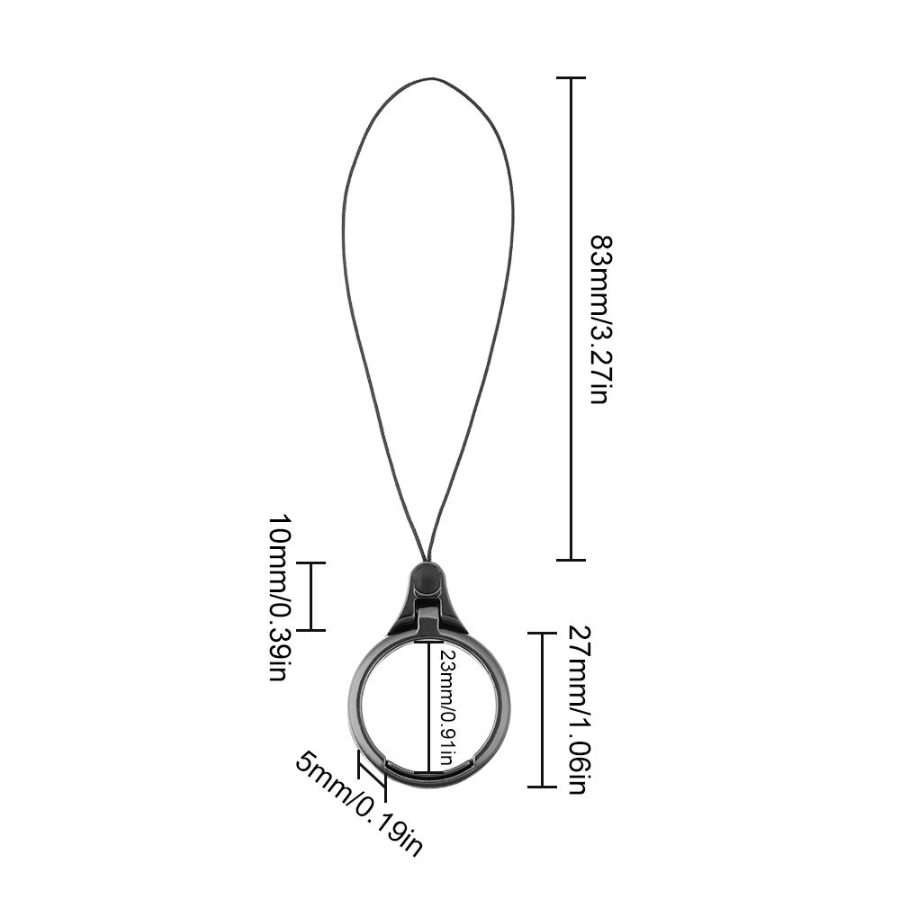 Lanyard Multifuncțional Universal 2 în 1 cu Inel Suport deget pentru Telefon Mobil