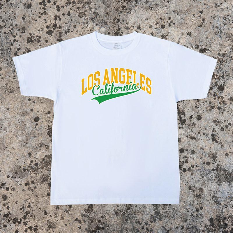Los Angeles Palm Tree TShirt Unisex Women Tops Casual Short Sleeve Crew Neck Black Cityscape Streetwear Top Luxury Clothes Copy