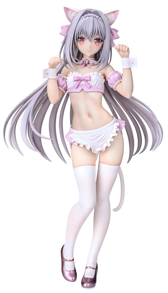 Q-six Tsuki Ni Yorisou Otome No Sahou Sakurakoji Luna Cat Ear Maid Sakura Color Ver. 1/6 Scale PVC Painted Complete Figure