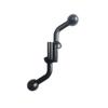 Aluminum Alloy Bent Ball Head Phone Holder for Motorcycle Rearview Mirror