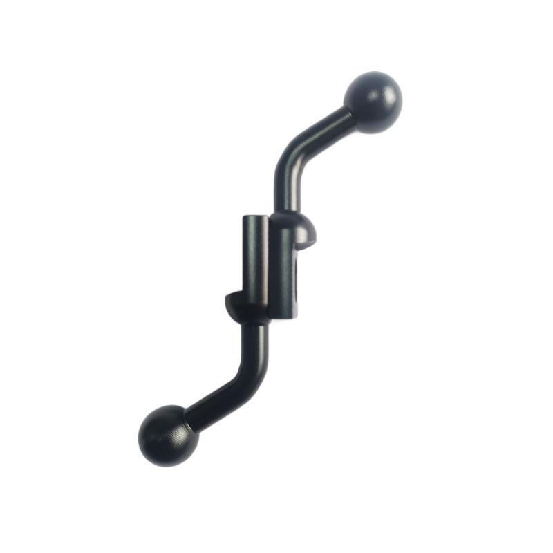 Aluminum Alloy Bent Ball Head Phone Holder for Motorcycle Rearview Mirror