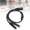 Plug and Play Y Splitter Cable Gold Plated XLR Male to Dual 1/4inch Microphone Cable  Mixer