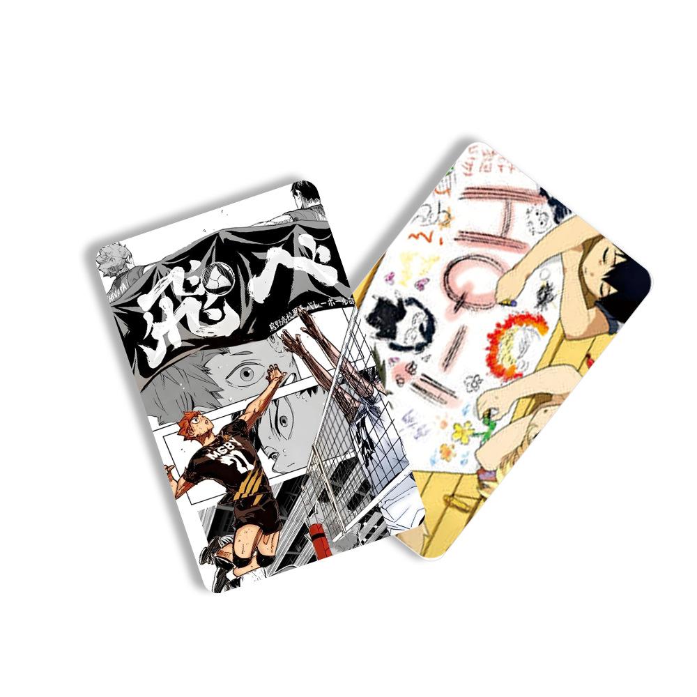 60 Stück/Set Anime Haikyuu Lomo-Karten Doppelseitige Laserkarten Sammlung Geschenke