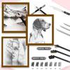 Sketch Set of 18 Pieces - Drawing and Shading Pencil Set for Artists, Perfect Sketching Kit of Charcol Pencil and Shading Art with Carry Box