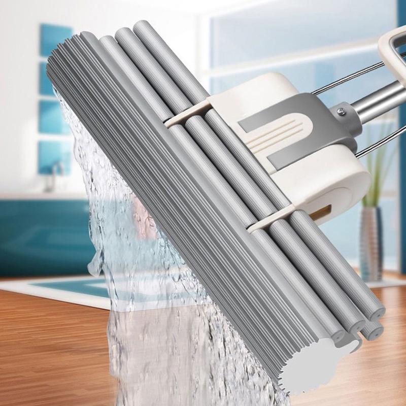 2025 Hands-Free Large Stainless Steel PVA Absorbing Floor Mop