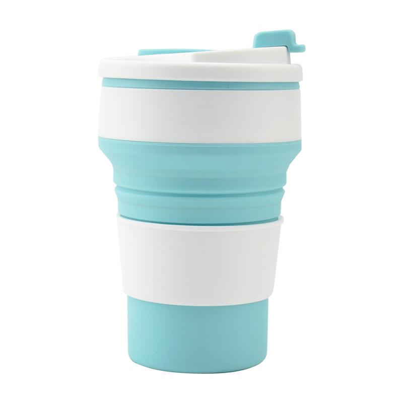 Silicone Folding Water Cup Portable Travel Sports Cup Outdoor Camping Portable Folding Coffee Cup Accompanying Water Cup