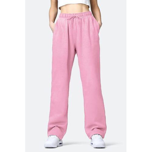 Women's Solid Color High Waisted Loose Casual Sports Pants clothes sale