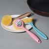 Pot Brush Household Kitchen Brush Pot Dishwashing Artifact Washing Pot Non-staining Oil Brush Brush Bowl Descaling Oil Long Handle Cleaning Brush