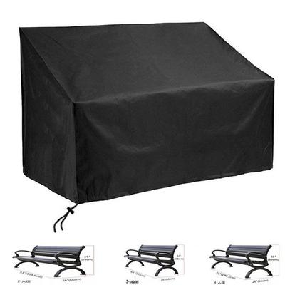 Schwarze Outdoor-Bank Regen- & Staubschutzhülle