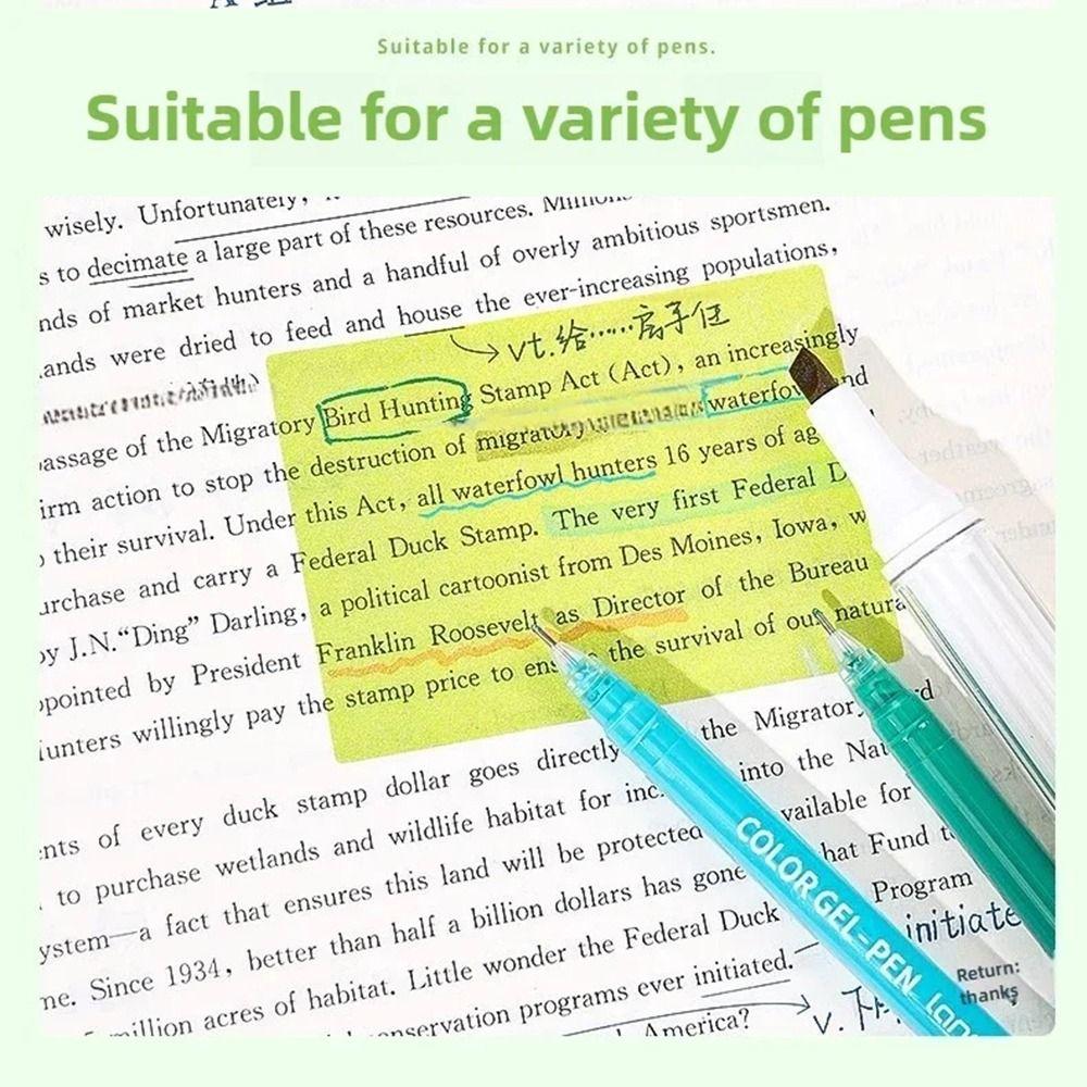 105Sheets Creative Pull-out Sticky Notes Pearlescent Square Writing Pad  School Supplies