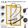 12V Built-in Car Seat Heater Kit Fit 1 Seat,Universal Alloy Wire Heating Pads Control Heated Switch System Wiring Harness