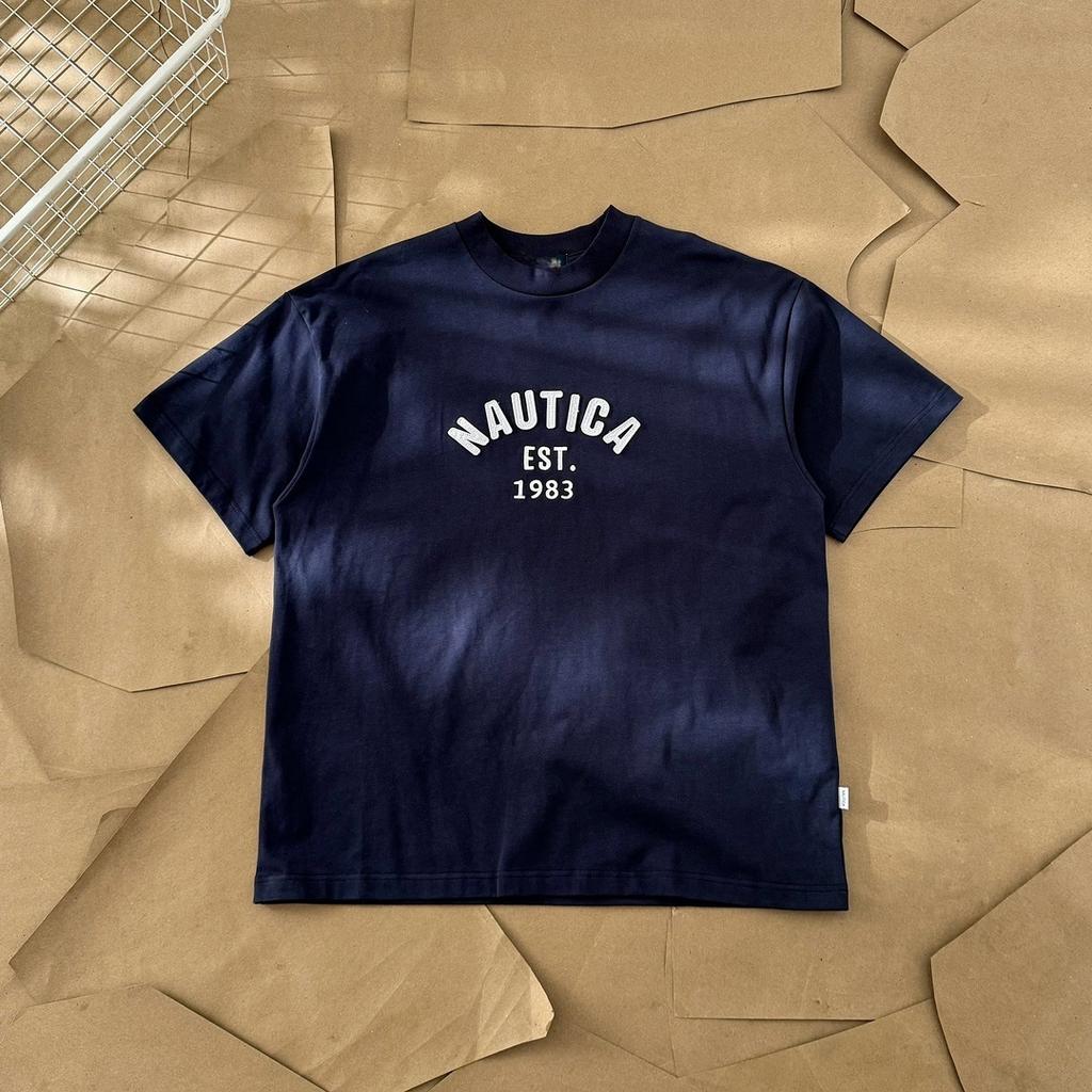 The New Summer Trend Brand NAUTICAT From Japan and South Korea Is A Short-sleeved Printed Cotton T-shirt for Men and Women