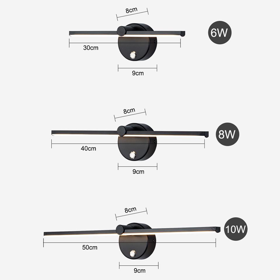 Modern Minimalist LED Wall Lamp for Bedrooms & Living Rooms