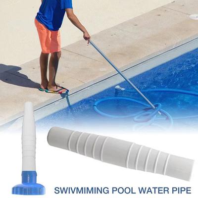 Acoplamento de mangueira de piscina de PVC para mangueiras de conexão de filtro de 1-1/4" e 1-1/2" Aspiradores de piscina Acessórios de limpeza