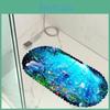 Nonslip Marine 3d Bathroom Mat Dolphin Pattern Safety Shower Bath Mat With Suction Cup Foot Mat