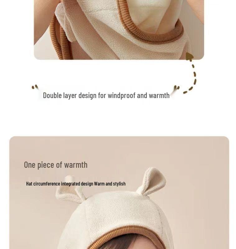 Autumn & Winter Infant Hooded Scarf Hat - Cute & Warm for Toddlers