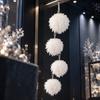 Foam Xmas Bauble Fluff Texture Foam Ball Pendant Creative Christmas Decoration  Holiday Party Decor