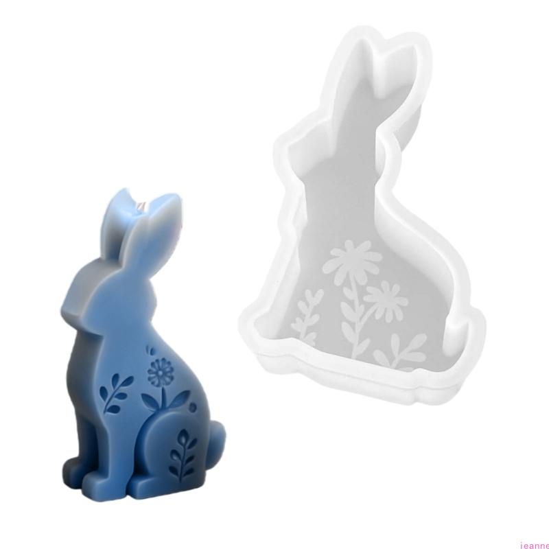 Geprägte Hasenfigur Silikonformen Mehrzweck-Silikonkerzenformen für handgefertigte Kerzen Seifen Basteln Harzguss