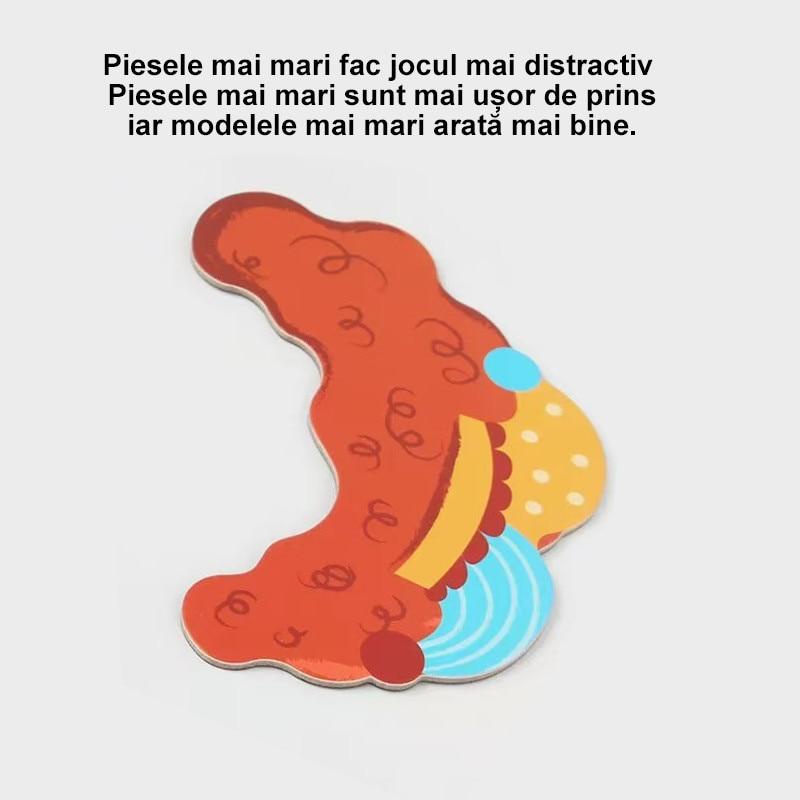 WANDAVICTA® Magnetisches Puzzle mit Charakteren, 53 Teile, Aufbewahrungsbox, Lernspielzeug für Kinder ab 3 Jahren