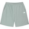 The North Face Solid Color Elastic Waist Three-Quarter Casual Shorts Unisex Shorts Light-Gray NS6NR06L