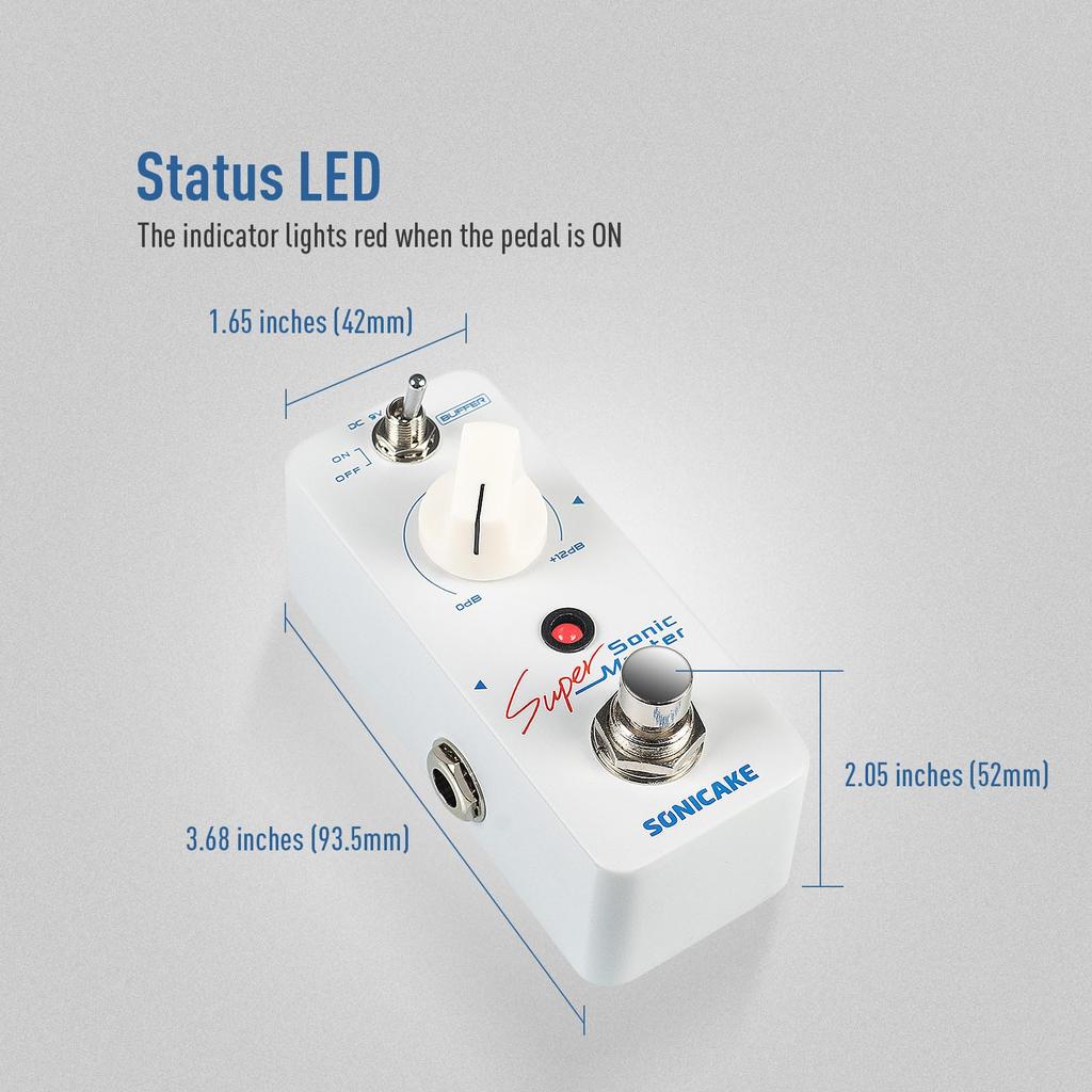 SONICAKE Clean Booster Guitar Effector Pedal Sonic Super Master