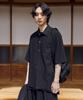 Youth Silk Nep Half Shirt - Black Silk