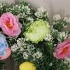 Lifelike Easter Egg Wreath Plastic Spring Floral Wreath Artificial Wreath  Wedding Party