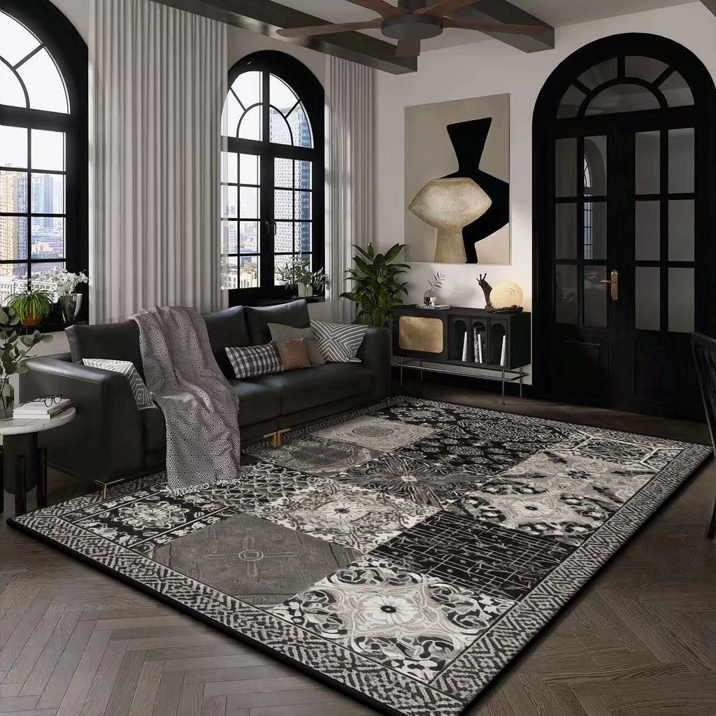 Large Modern Area Rug for Living Room Home Office Plush Non-Slip Floor Mat Machine Washable