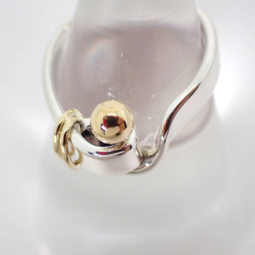 [Used] TIFFANY 925/750 Hook & Eye Ring / Size 8 / J77-2