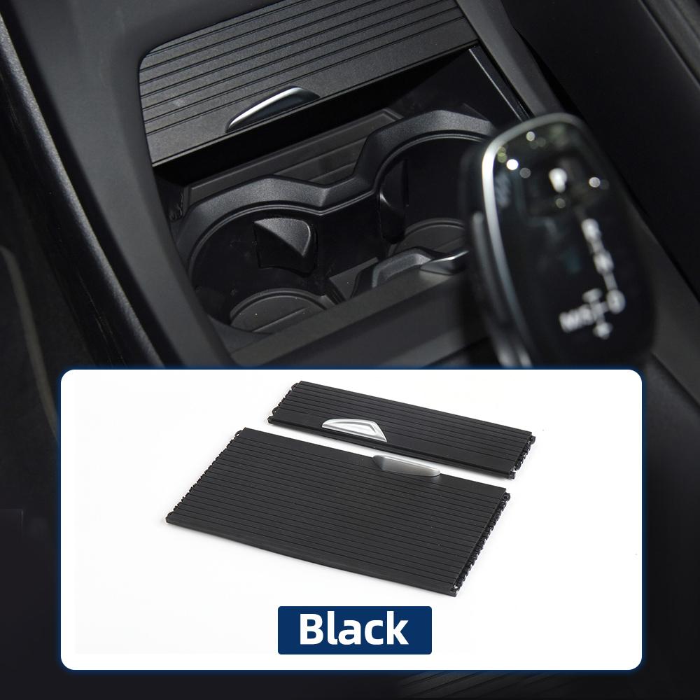 Für BMW X1X2 Serie F48 F39 2017-2022 Auto Mittelkonsole Schiebeschieber Becherhalter Rollladenabdeckung Vorhang Auto Zubehör