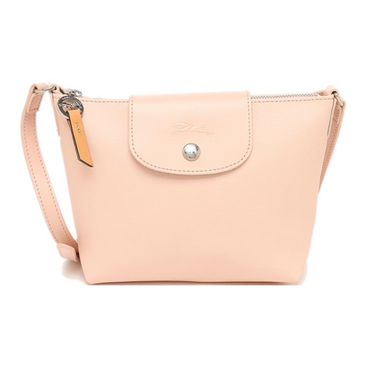 

Новая холщовая сумка LONGCHAMP Le Pliage City с кожаной отделкой, сумка через плечо, сумка кроссбоди, очень маленькая, женская, розовая 10164HYQ542 18.0*8.9*16.0CM