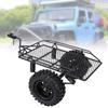 RC Scale RC Car Simulation Trailer Car RC Car Parts for SCX10 CC01 TRX4D90 Trailer, 1/10 Trailer, (Black)