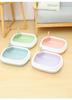 Cat Litter Box Portable Bedpan Removable Semi Closed Kitty Litter Pan Potty Toilet for Rabbit Medium Large Cats Small Animals