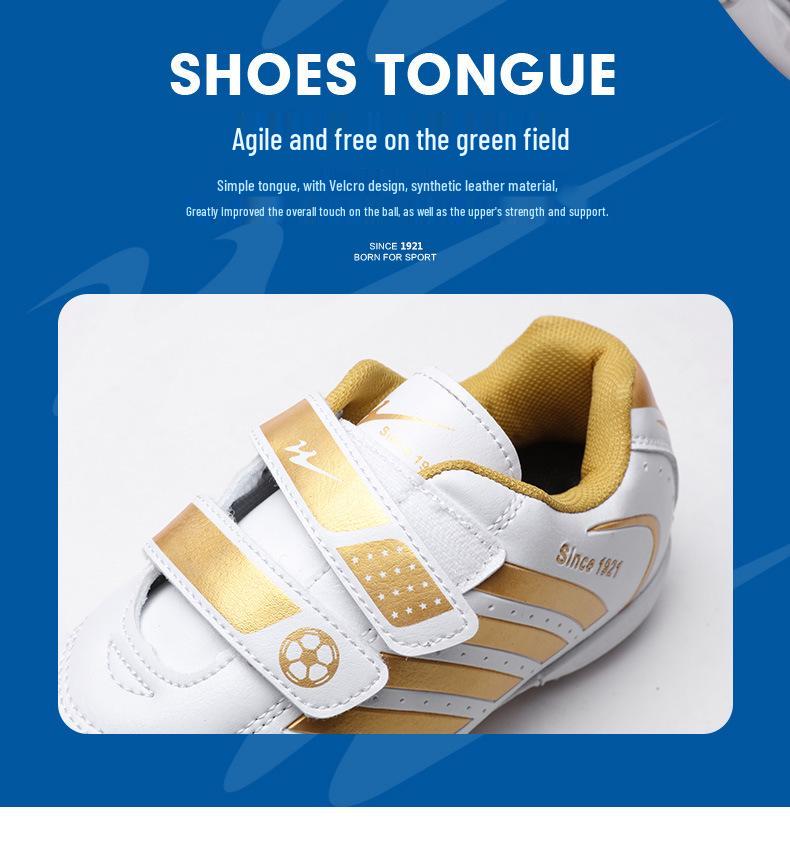 Unisex Velcro Low-Top Breathable Anti-Slip Football Training Shoes