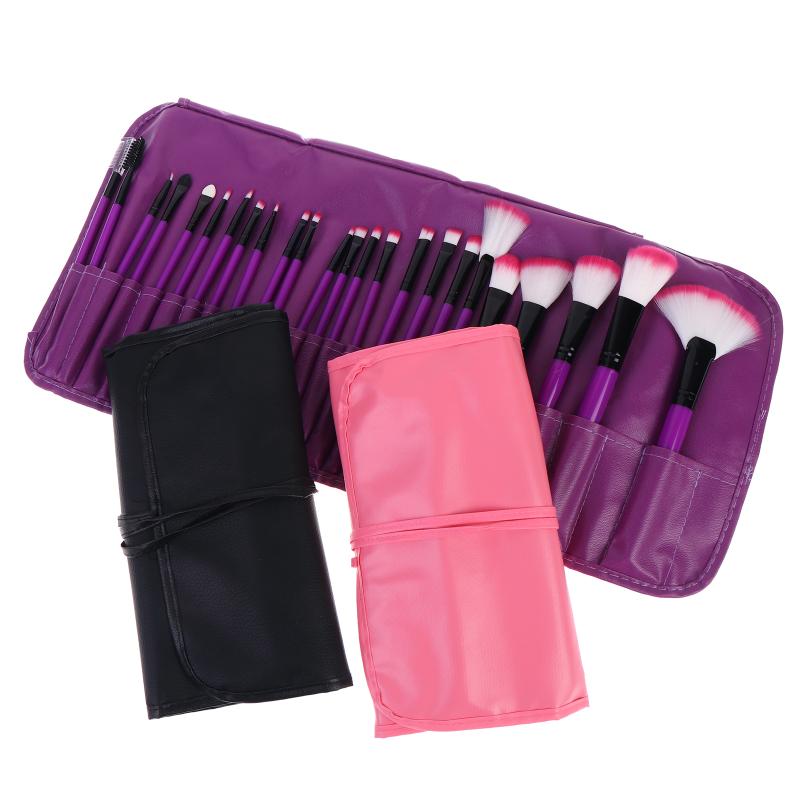 24Pcs Makeup Brush Sets Professional Cosmetics Brushes Eyebrow Powder Foundation Shadows Pinceaux Make Up Tools With Storage Bag
