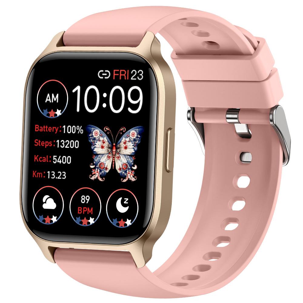 Y3 Smart Watch 1,85 tum Bluetooth Ring Musikspelare Utomhussport Fitness Tracker Armbandsur Herr Dam Smartwatch