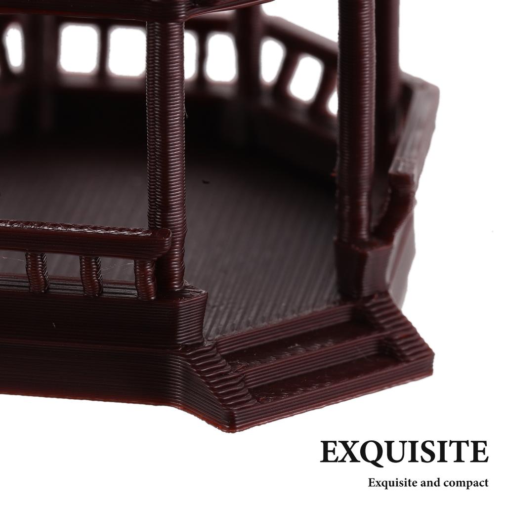 Kompaktes Mini-Landschaftsornament Elegantes Altes Hofdesign für Schreibtisch Kaffeetisch Mini-Gartendekoration