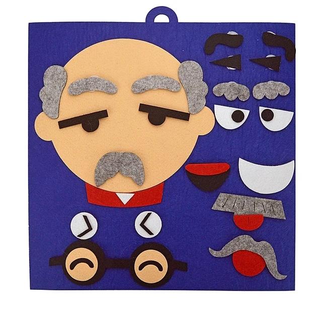 Non-Toxic Diy Emotion Change Puzzle Toys Creative Facial Expression Kids Learning Educational Toys For Children Funny Set Fun Gift