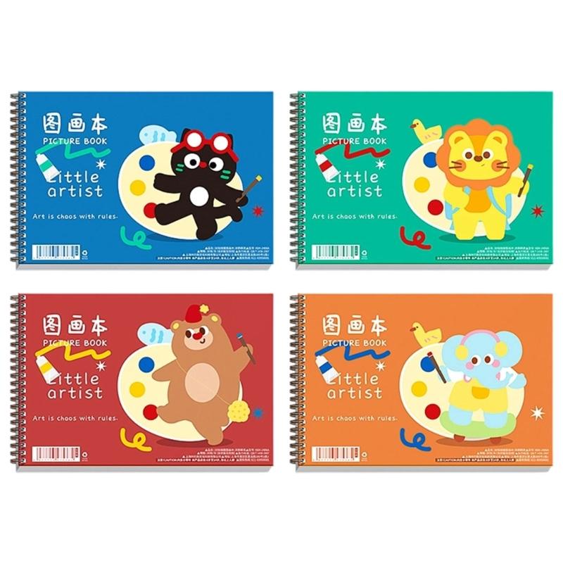 4 Pack Blank Sketchbook Set 50 Pages Each Thick Friendly Paper For Coloring Pencils Artists Students Craft Projects