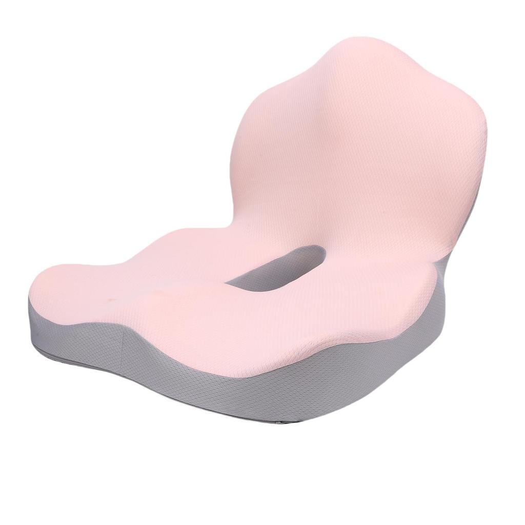 Seat Cushion and Lumbar Support Pillow One Piece Back Support   Chair Cushion with Removable Washable Cover