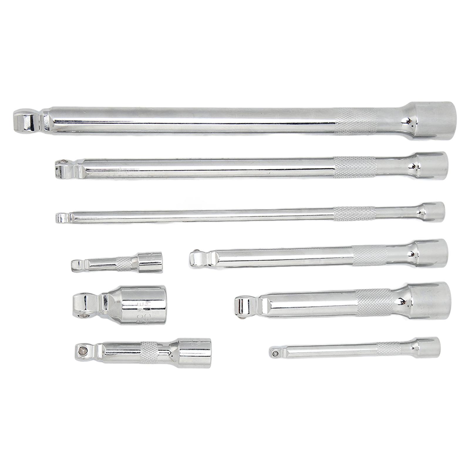 

Набор из 9 качающихся удлинителей 1/4 дюйма, 3/8 дюйма, 1/2 дюйма, набор удлинителей с лотком для хранения