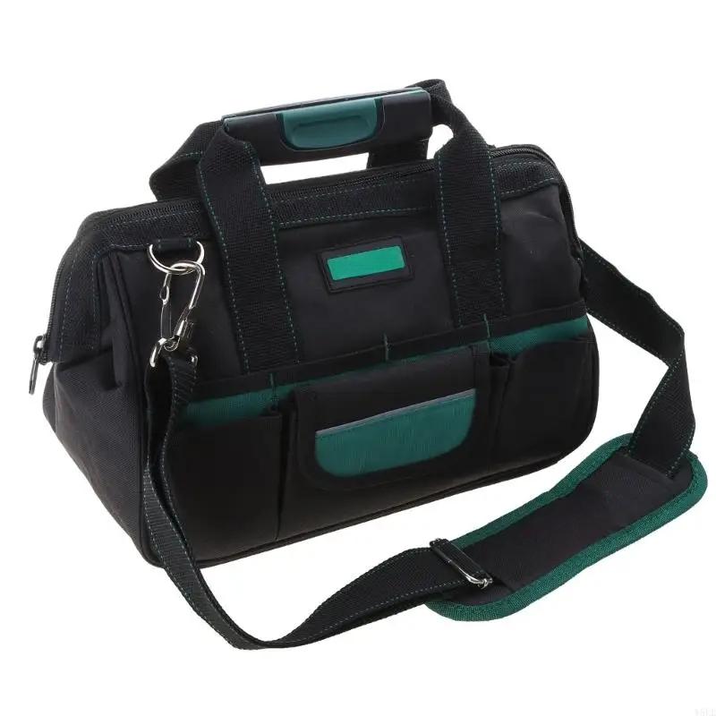 Convenient Oxford Cloth Tool Bag Wide Mouth Large Capacity Tote for Home&Work