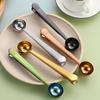 1pc Two-in-one Stainless Steel Coffee Spoon Sealing Clip Silver Kitchen Accessories Espresso Receiver Bowl Decoration Coffee