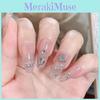 Sparkling Butterfly Rhinestone Nail Wraps Ice Clear Simple Style