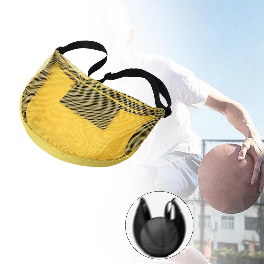 Basketball Storage Carrier Bag with Net for Sports Activities