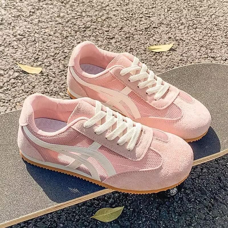 Dexun Schuhe Damen, neue beliebte Sommer dünne Nettschuhe vielseitig atmungsaktives Mesh Sport Freizeit Forrest Gump Schuhe