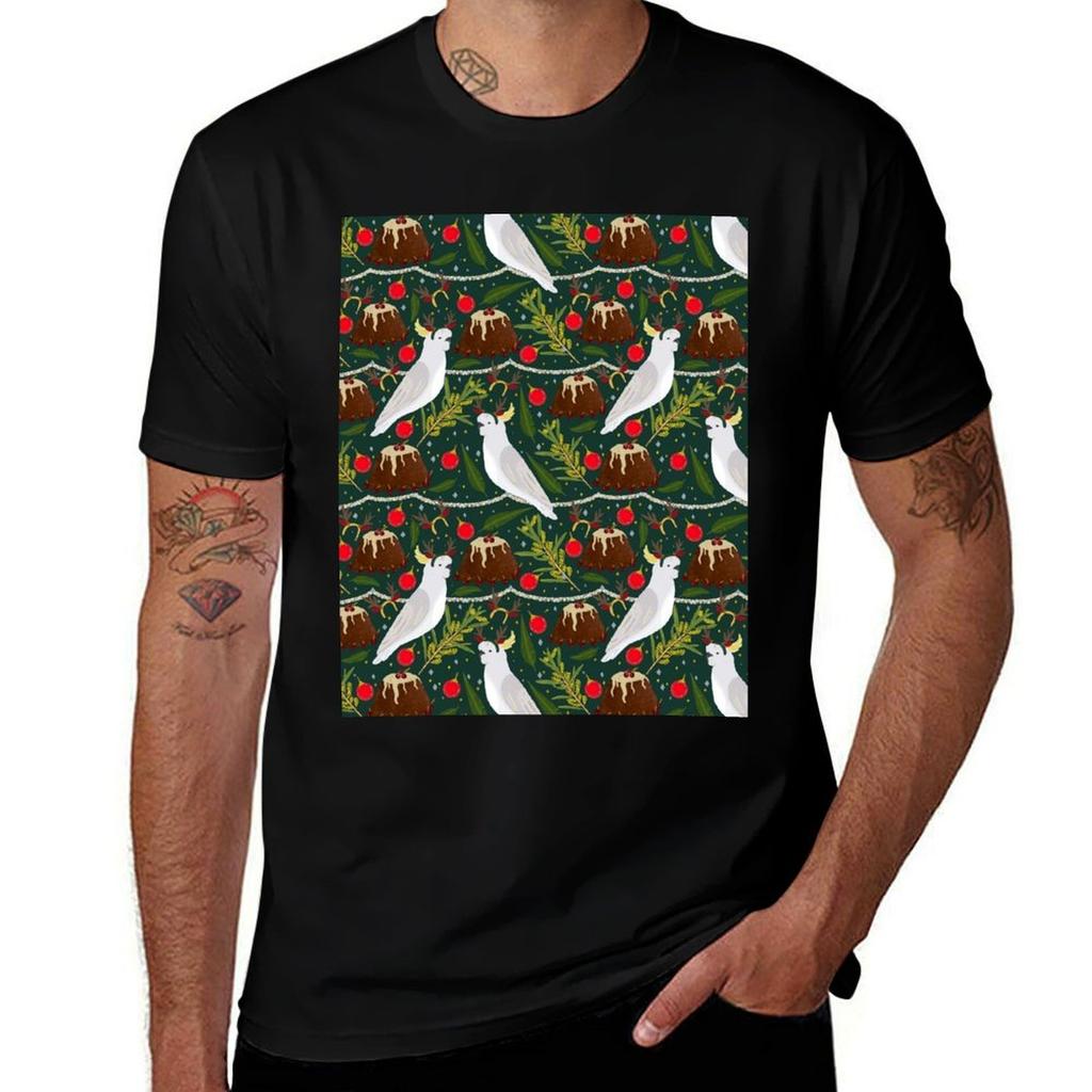 Christmas Australian Sulfur Crested Cockatoo Parrot Pudding Wattle TShirt Halloween Theme TShirt