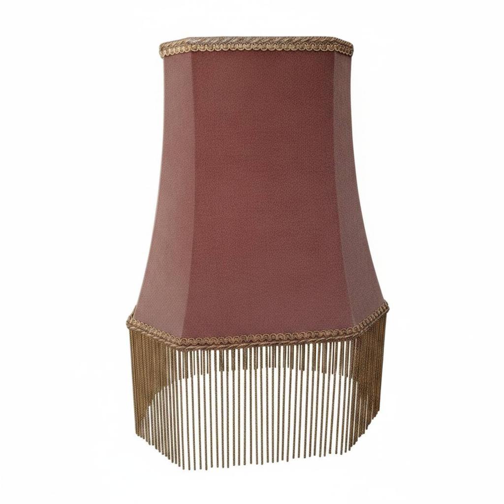 Velvet Lamp Shade Lace Trim Square Lamp Shade Vintage Style