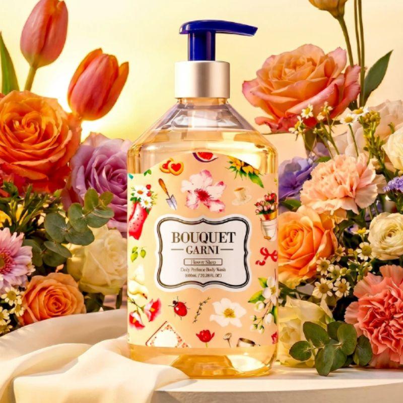 Bouquet Garni Daily Perfume Body Wash Flower Shop 600ml – Moisturizing & Refreshing Body Cleanser