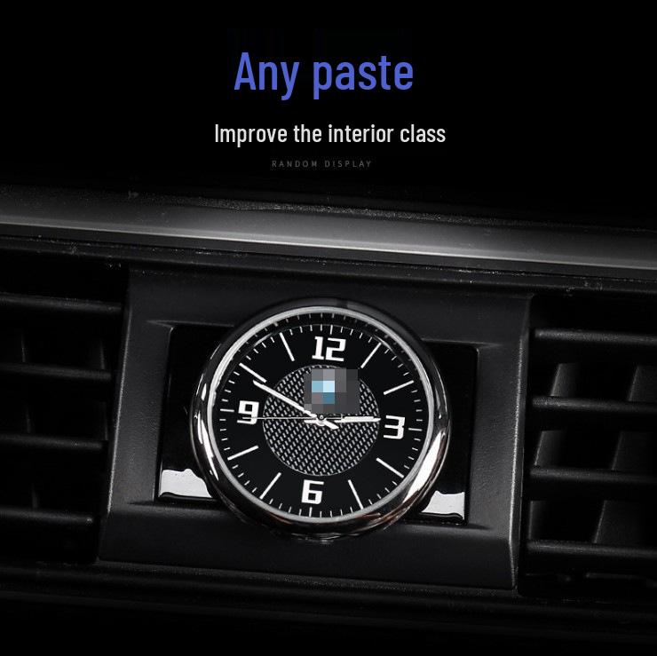 Luminous Quartz Dashboard Clock for Car Interior Decoration
